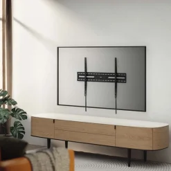 Soporte de TV Aisens WT100F-317 43"-100" ultradelgado + nivel de burbuja para pared negro