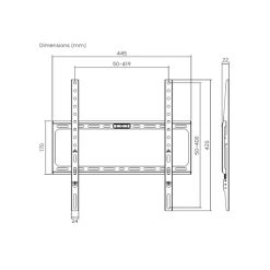 Soporte de TV Aisens WT75F-389 32’’-75’’ ultra delgado negro