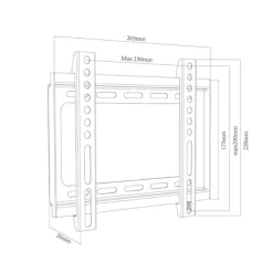 Soporte de TV Approx APPST09 17’’-42’’ de pared negro