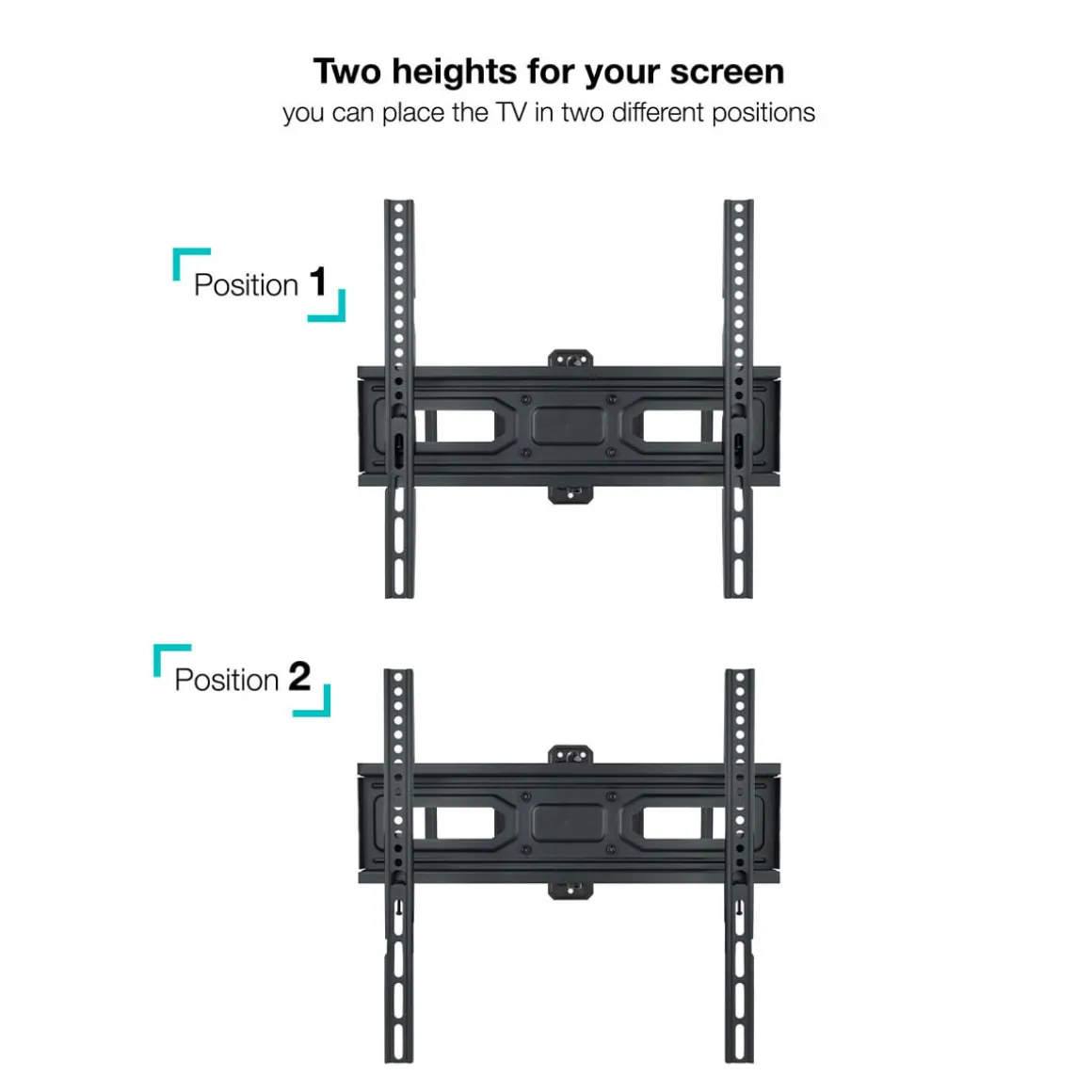 Soporte de TV TooQ LP7846TN-B 32’’-70’’ inclinable y pivotable negro