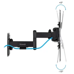 Soporte de TV TooQ LP1344TN-B 13"-43" inclinable y pivotable negro