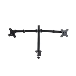 Soporte doble para monitor 14-32’’ rotación + inclinación negro