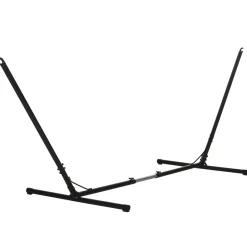 Soporte para hamacas Lux Outsunny ajustable negro 116x313-388x109 cm