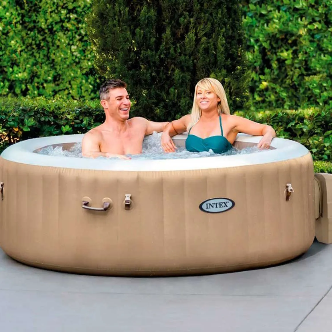 Spa hinchable PureSpa Intex 795L sistema de burbujas con accesorios Ø196x71 cm