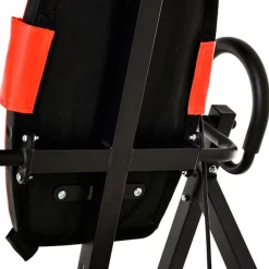 Tabla de inversión plegable para espalda negro/rojo 148x108x69 cm