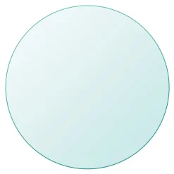 Tablero de mesa de cristal templado redondo Ø80 cm