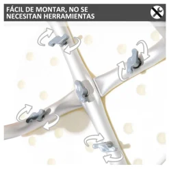 Taburete de baño Homcom altura regulable blanco 35,5-54x41x32,2 cm