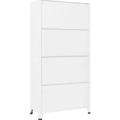 Taquilla de acero con 9 compartimentos blanco 180x90x45 cm