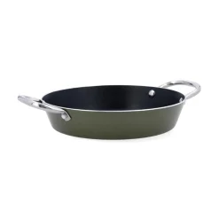 Tartera arrocera Naturalia Quid aluminio estampado verde 5x24 cm