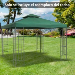 Techo de repuesto Outsunny 2 niveles 300x300 cm