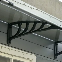 Tejadillo protector Outsunny marrón 300x96x27 cm
