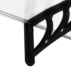 Tejadillo protector Outsunny transparente 195x80 cm