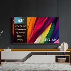 Televisor Smart TV Cecotec A4 series ALU40043 43’’ 4K UHD Android 11 F negro