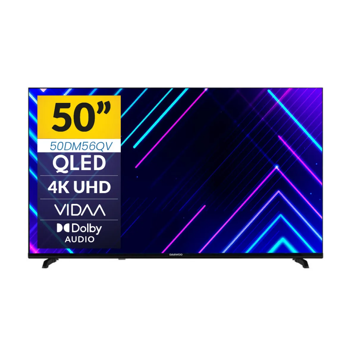 Televisor Smart TV Daewoo 50DM56QV 50" 4K QLED Vidaa D negro