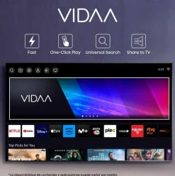 Televisor Smart TV Daewoo 32DM85HV 32’’ HDR DLED VIDAA D negro