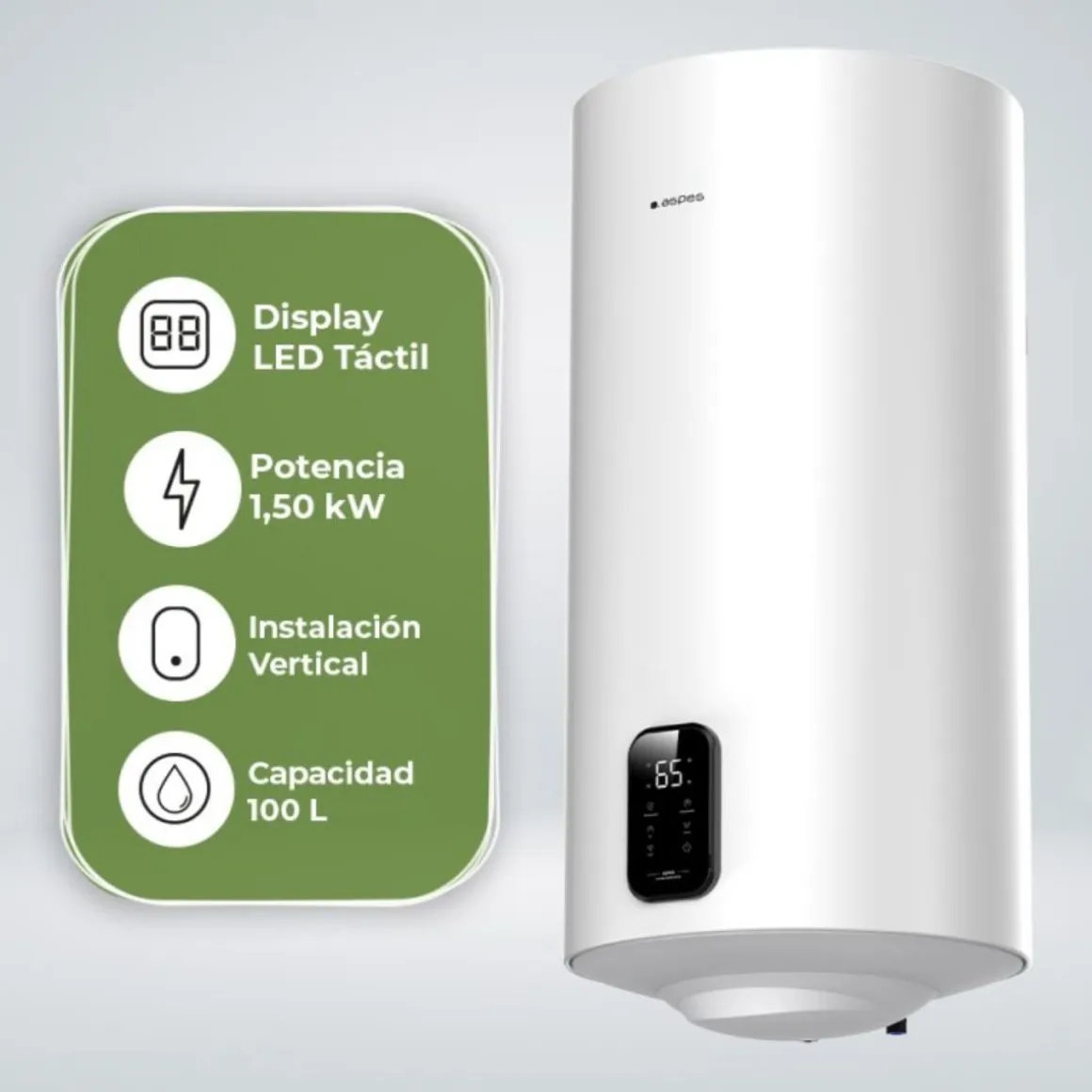 Termo eléctrico Aspes AT10000DW 100L vertical C blanco 96,5x45x48,5 cm