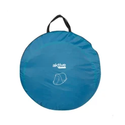 Tienda de campaña Aktive 2 personas Pop Up con doble techo azul