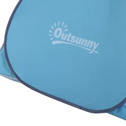 Tienda de campaña Outsunny azul 115x150x200 cm