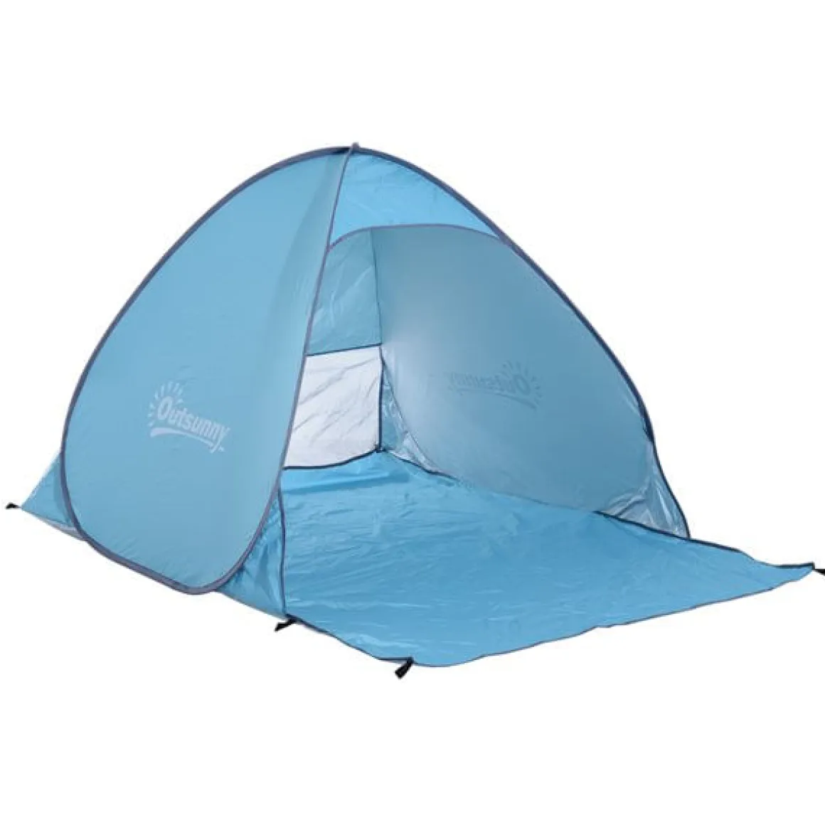 Tienda de campaña Outsunny azul 115x150x200 cm