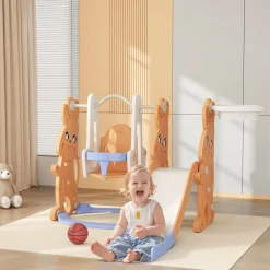 Tobogán infantil Bunny Aiyaplay 4 en 1 +18M 107x147,5x160 cm