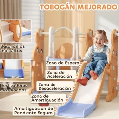 Tobogán infantil Bunny Aiyaplay 4 en 1 +18M 107x147,5x160 cm