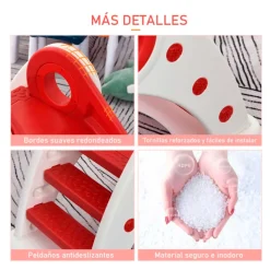 Tobogán infantil Homcom plegable +3A 56x50x120 cm