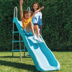Tobogán infantil Intex 3 escalones 3-10 años azul 147x84x251 cm