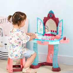 Tocador infantil Aiyaplay con espejo + luz + música +3A multicolor 76x57x34 cm