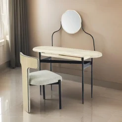 Tocador Moon con cajón nordish/negro 80x120x40 cm