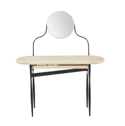 Tocador Moon con cajón nordish/negro 80x120x40 cm