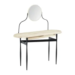 Tocador Moon con cajón nordish/negro 80x120x40 cm