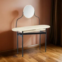 Tocador Moon con cajón nordish/negro 80x120x40 cm