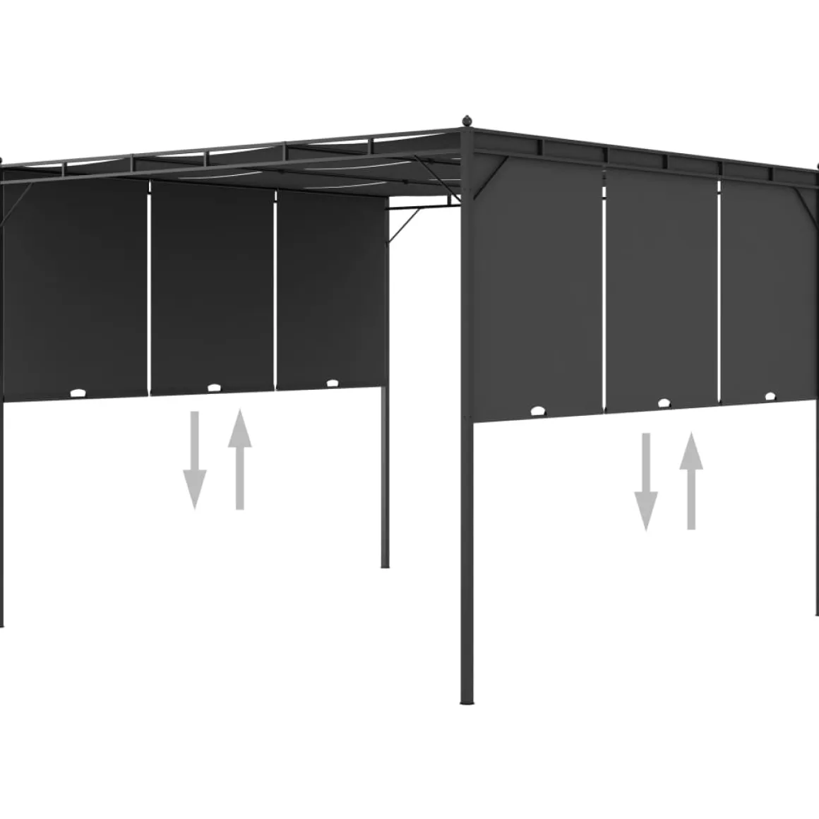 Toldo Lof con cortina lateral 2,25x3x3 m