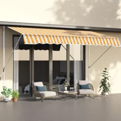 Toldo portátil Cumbre Outsunny retráctil con manivela 170-280x300x150 cm