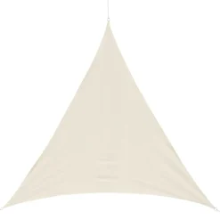 Toldo vela Outsunny triangular crema 4x4x4 m