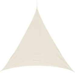 Toldo vela Outsunny triangular crema 5x5x5 m
