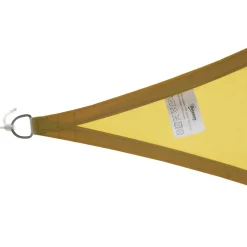Toldo vela Ritual Outsunny diseño triangular arena 6x6 m