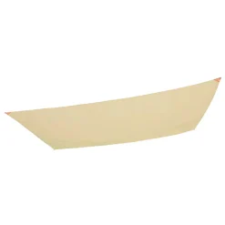 Toldo vela sombreo Aktive Garden rectangular poliéster crema 2x3m