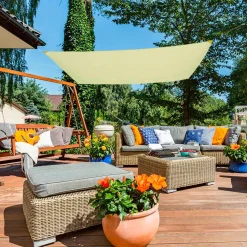 Toldo vela sombreo Aktive Garden rectangular poliéster 3x4m