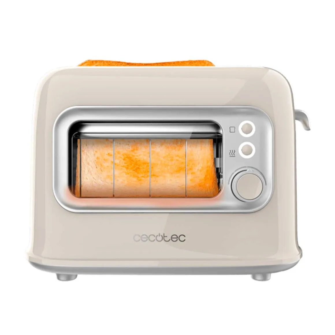 Tostador Cecotec RetroVision 700W diseño retro con ventana