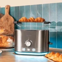 Tostador Cecotec Shine&Toast Double 850W 2 ranuras + aviso luminoso gris