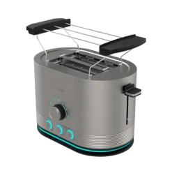 Tostador Cecotec Shine&Toast Double 850W 2 ranuras + aviso luminoso gris