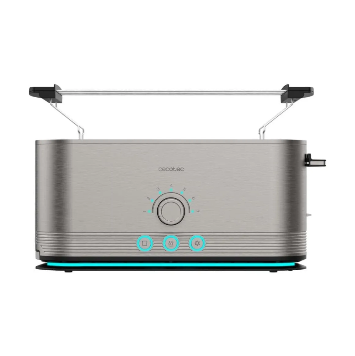 Tostador Cecotec Shine&Toast Extra 1050W ranura larga 7 niveles inox