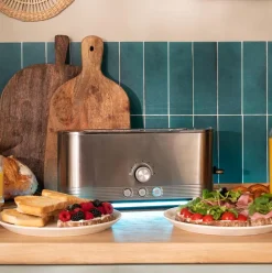 Tostador Cecotec Shine&Toast Extra 1050W ranura larga 7 niveles inox
