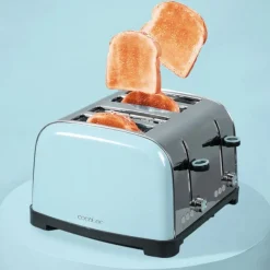 Tostador Cecotec Toastin time 1700 Double 1700W 4 ranuras cortas + soporte