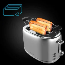 Tostador Cecotec Toast&Taste 1000 Retro Double 980W diseño retro