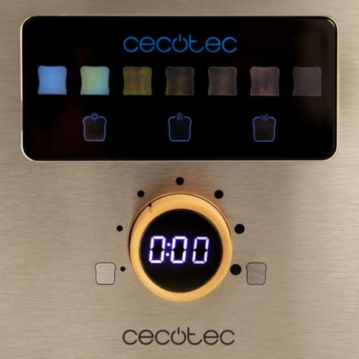 Tostador Cecotec Touch&Toast Extra 1000W 1 ranura larga acero inox