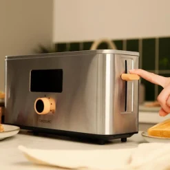 Tostador Cecotec Touch&Toast Extra 1000W 1 ranura larga acero inox