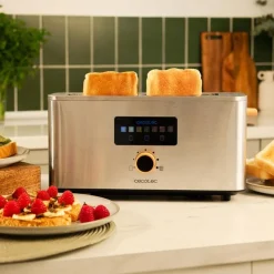 Tostador Cecotec Touch&Toast Extra 1000W 1 ranura larga acero inox
