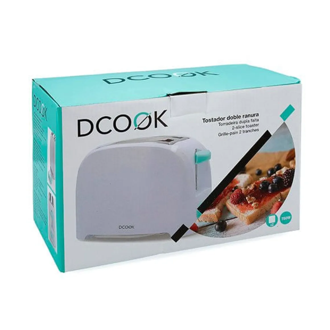 Tostador Dcook 750W 3 Funciones blanco